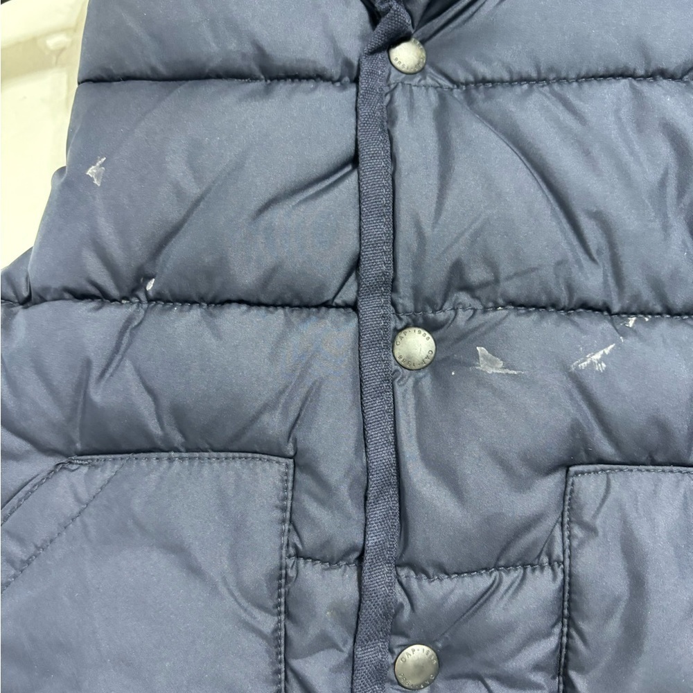babyGap Navy Blue Boys Puffer Vest Jacket Full Zip Size 4 - Picture 6 of 6